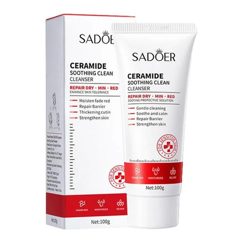 شوینده پوستی سراماید مناسب پوست حساس و ملتهب Sadoer