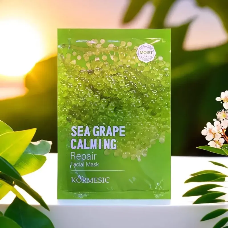 ماسک ورقه ای انگور دریایی برند KORMESIC